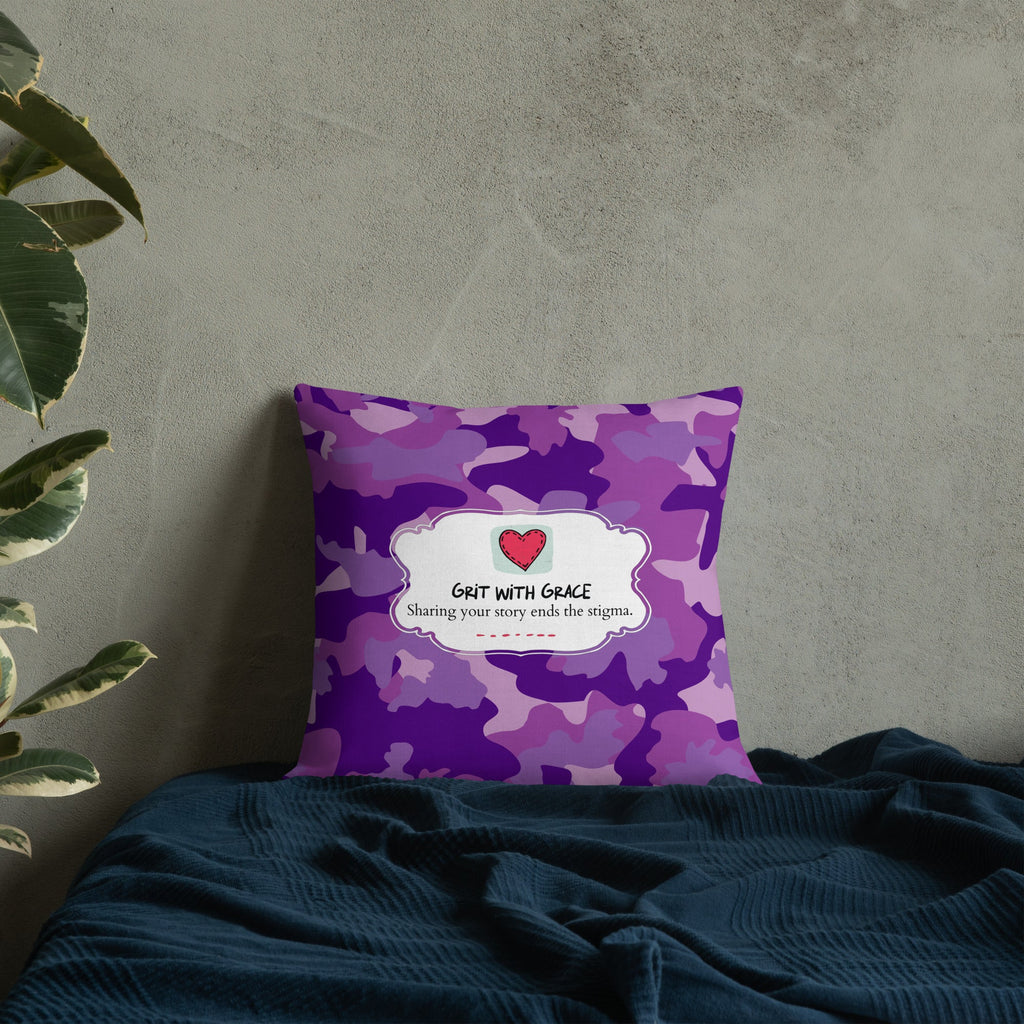 Army Enthusiast Camouflage Premium Throw Pillow