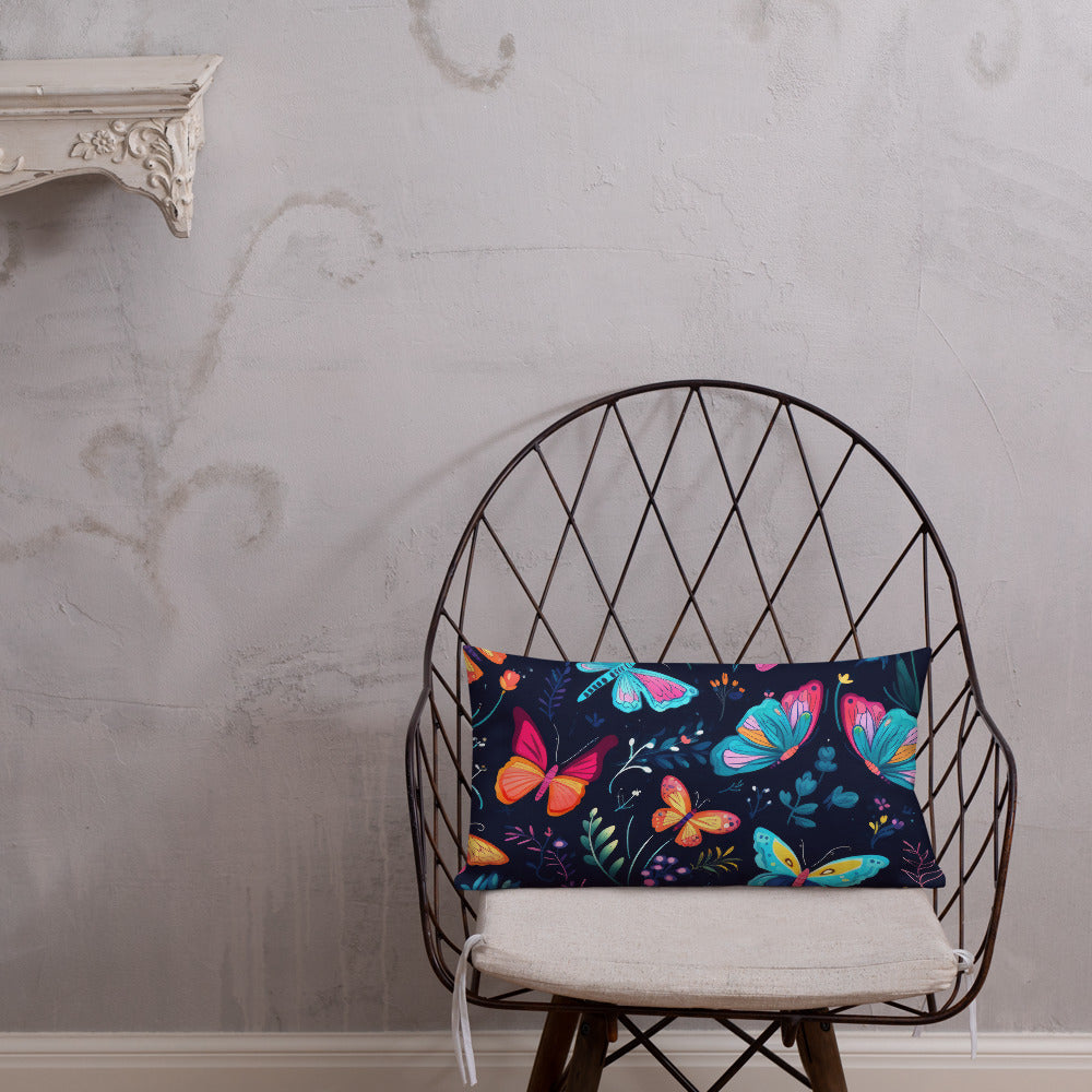 Butterfly Lover's Decorative Yet Comfortable Premium Pillow