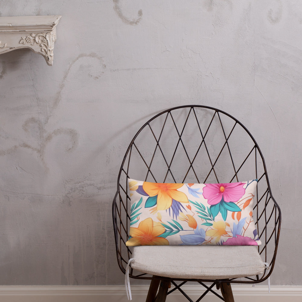 Floral Lover's Botanical Throw Pillow