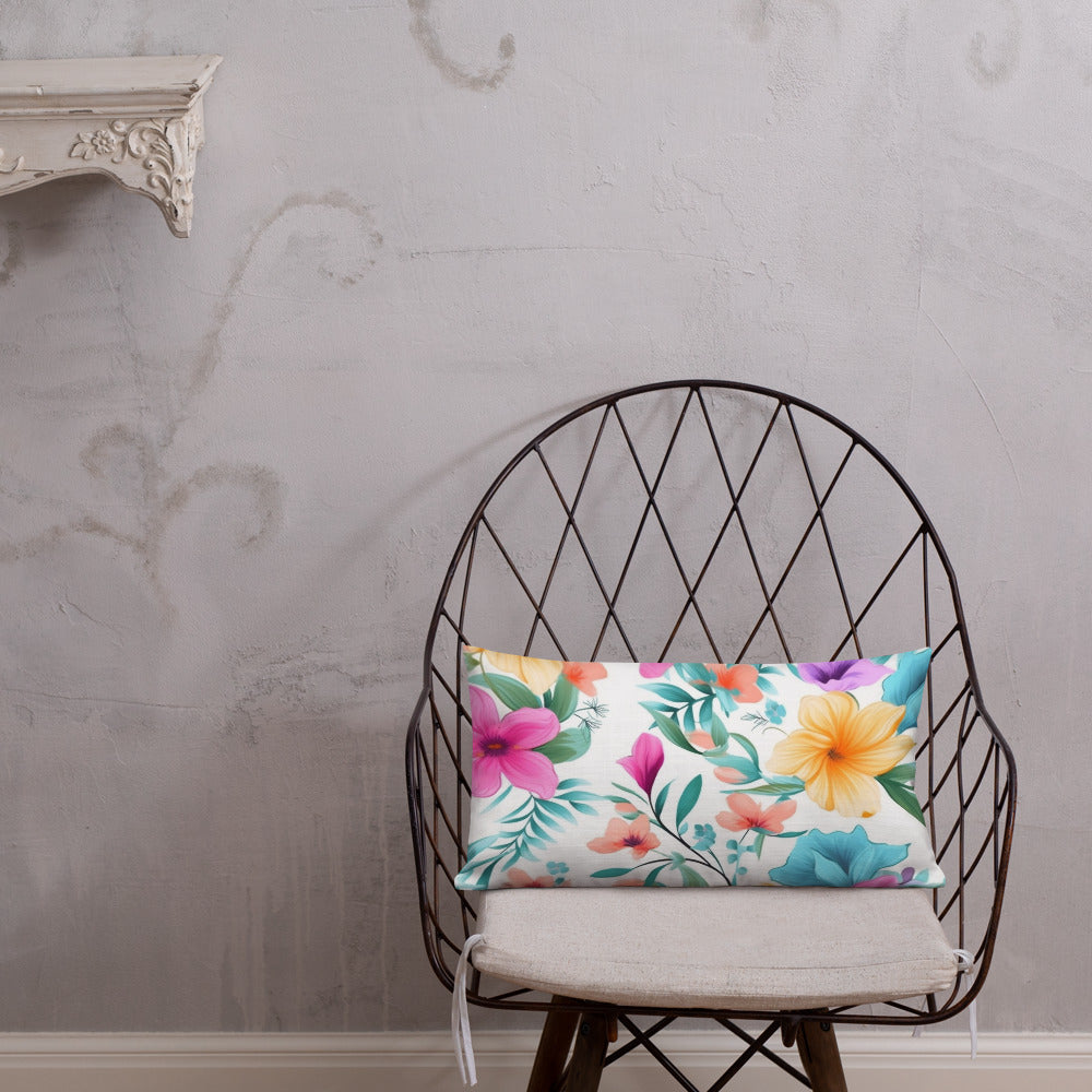 Floral Lover's Botanical Throw Pillow