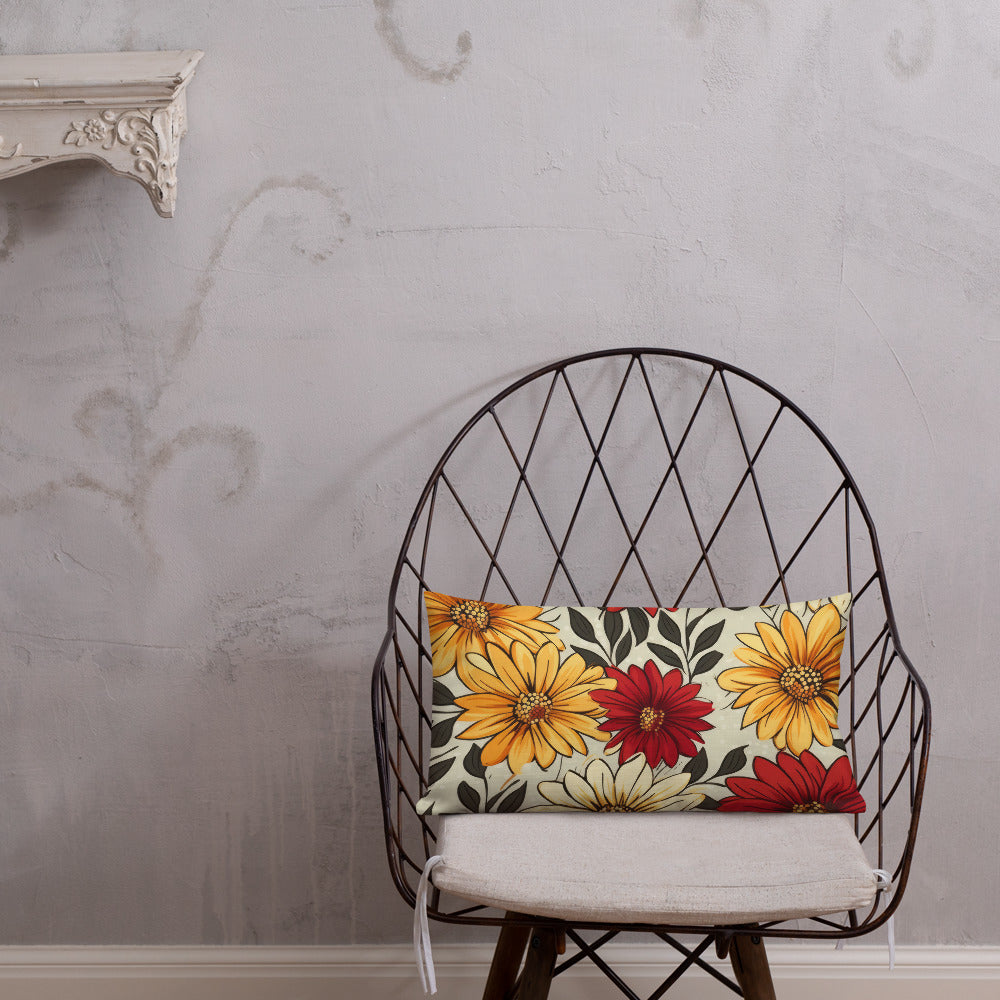 Floral Lover's Botanical Throw Pillow