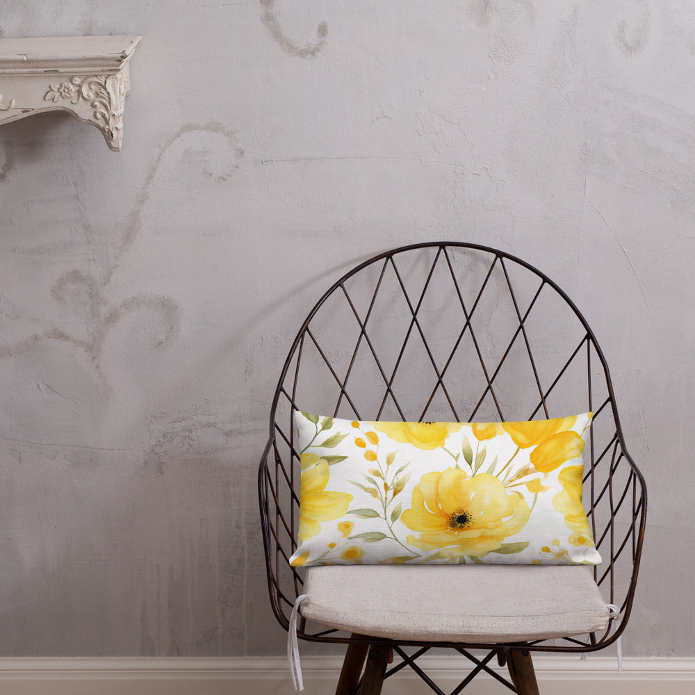 Floral Lover's Botanical Throw Pillow