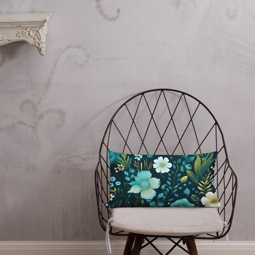 Floral Lover's Botanical Throw Pillow