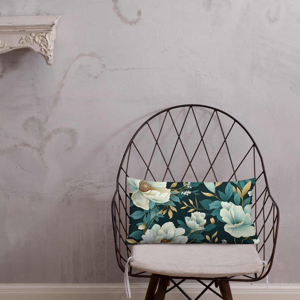 Floral Lover's Botanical Throw Pillow