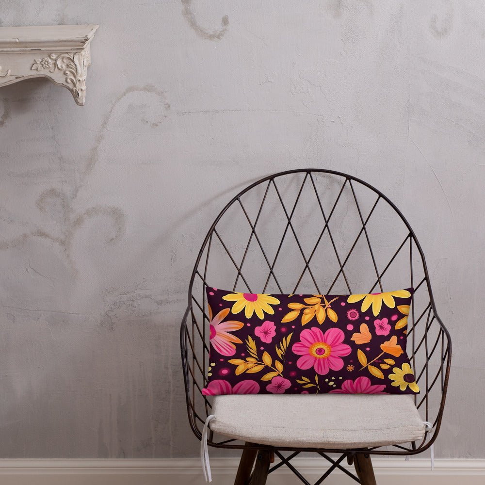 Floral Lover's Botanical Throw Pillow