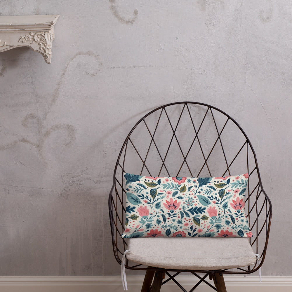 Floral Lover's Botanical Throw Pillow
