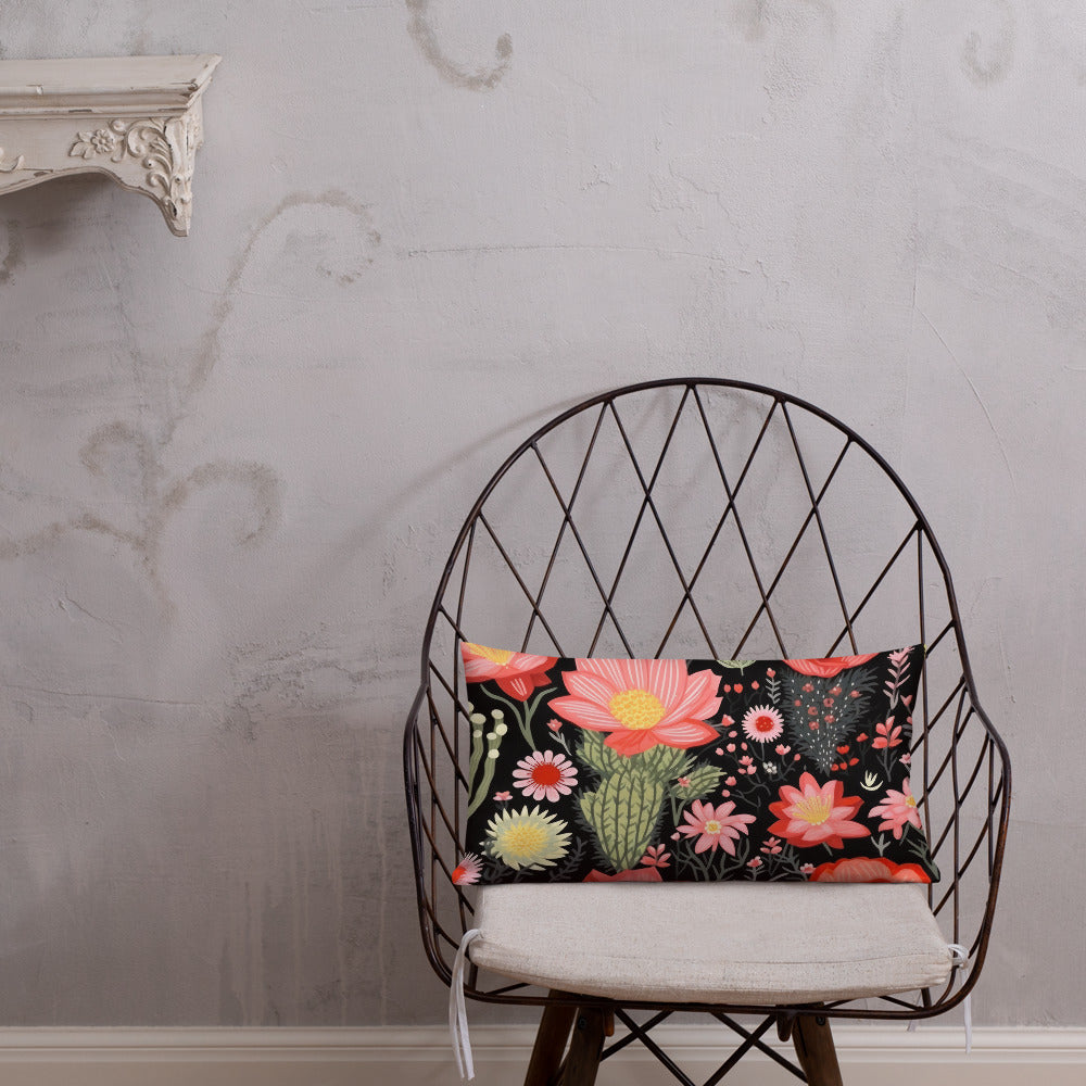 Floral Lover's Botanical Throw Pillow