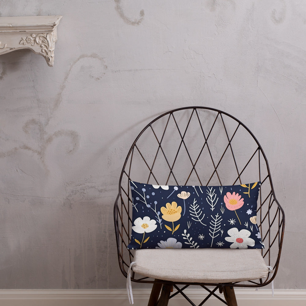 Floral Lover's Botanical Throw Pillow