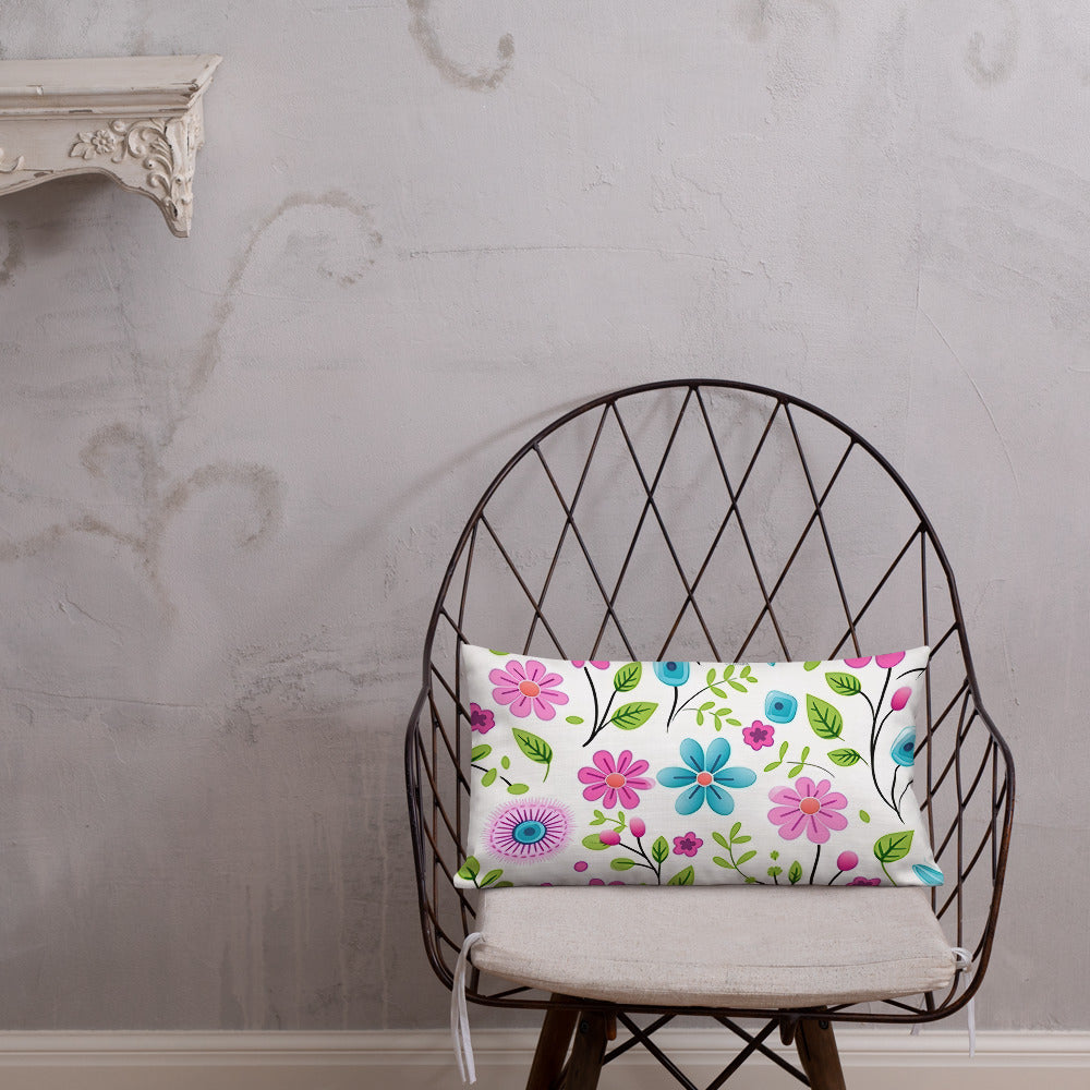 Floral Lover's Botanical Throw Pillow