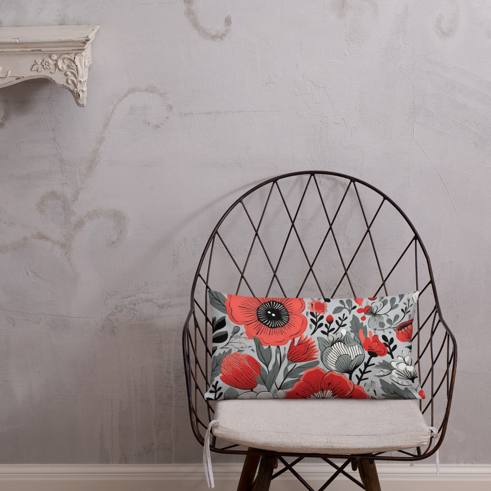 Floral Lover's Botanical Throw Pillow