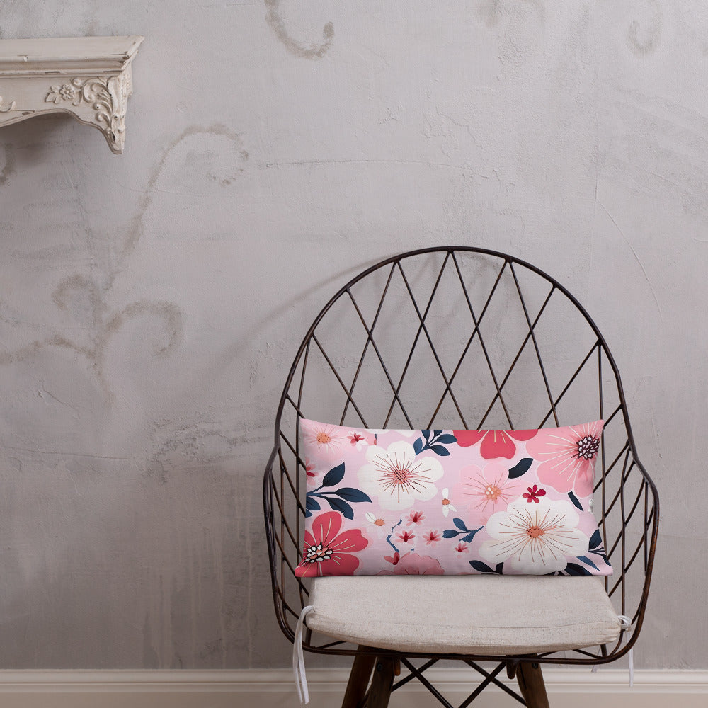 Floral Lover's Botanical Throw Pillow