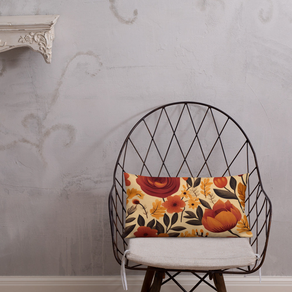 Floral Lover's Botanical Throw Pillow