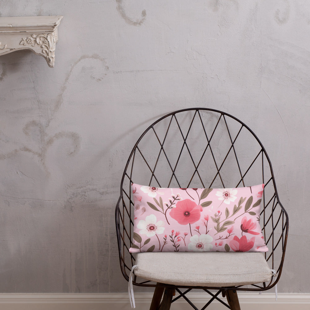Floral Lover's Botanical Throw Pillow