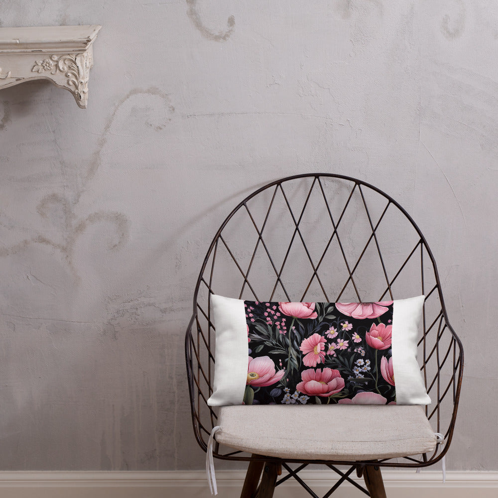 Floral Lover's Botanical Throw Pillow