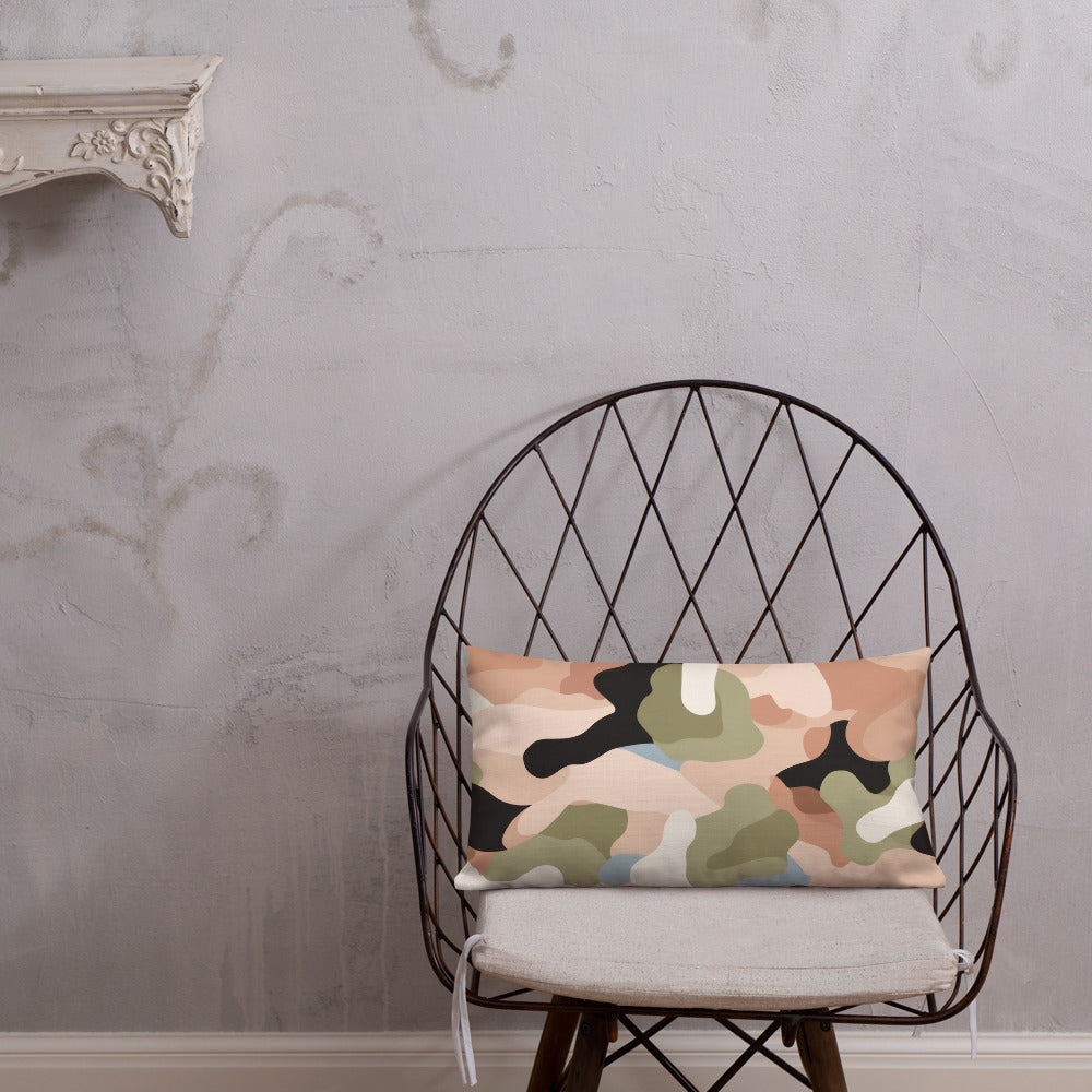 Army Enthusiast Camouflage Premium Throw Pillow