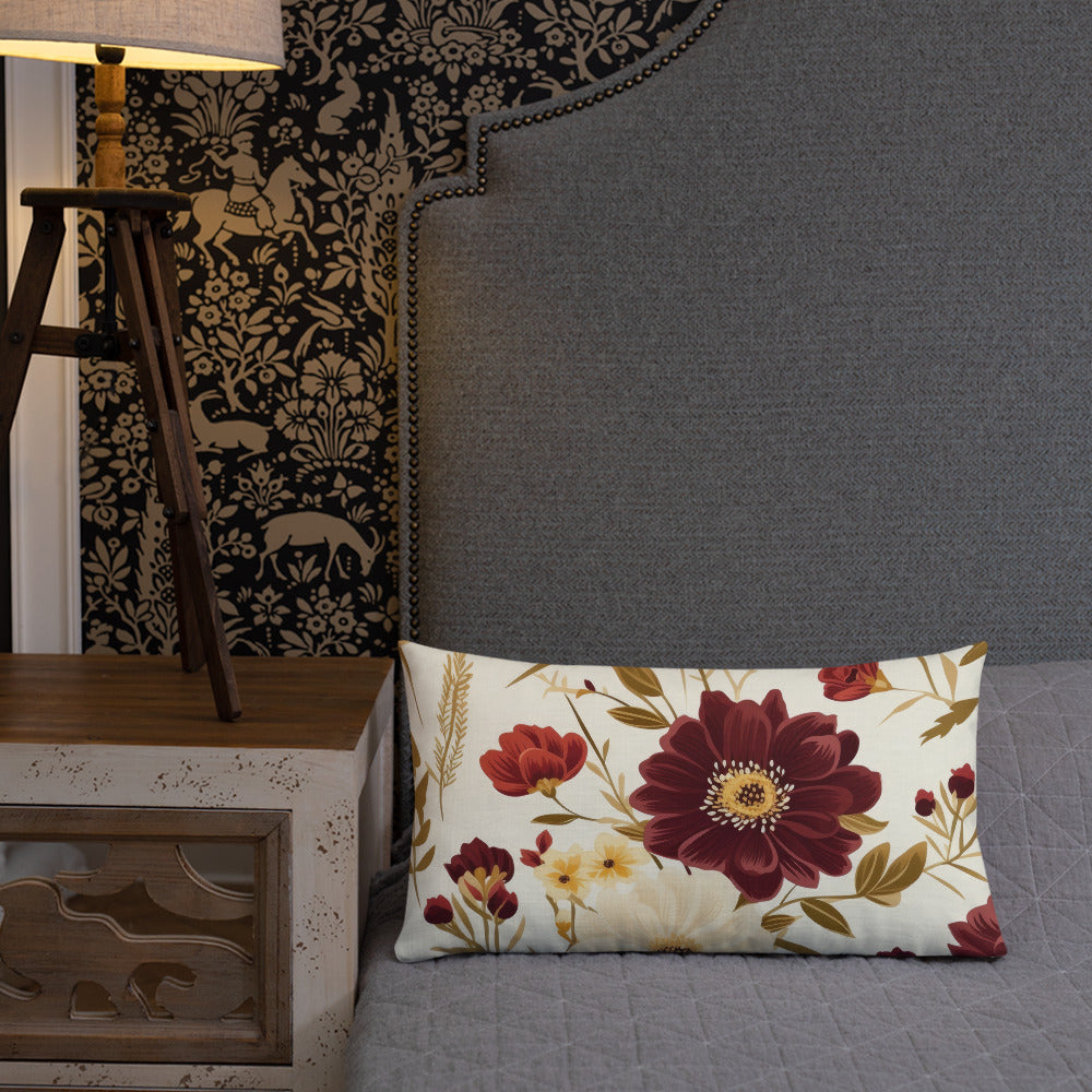Floral Lover's Botanical Throw Pillow