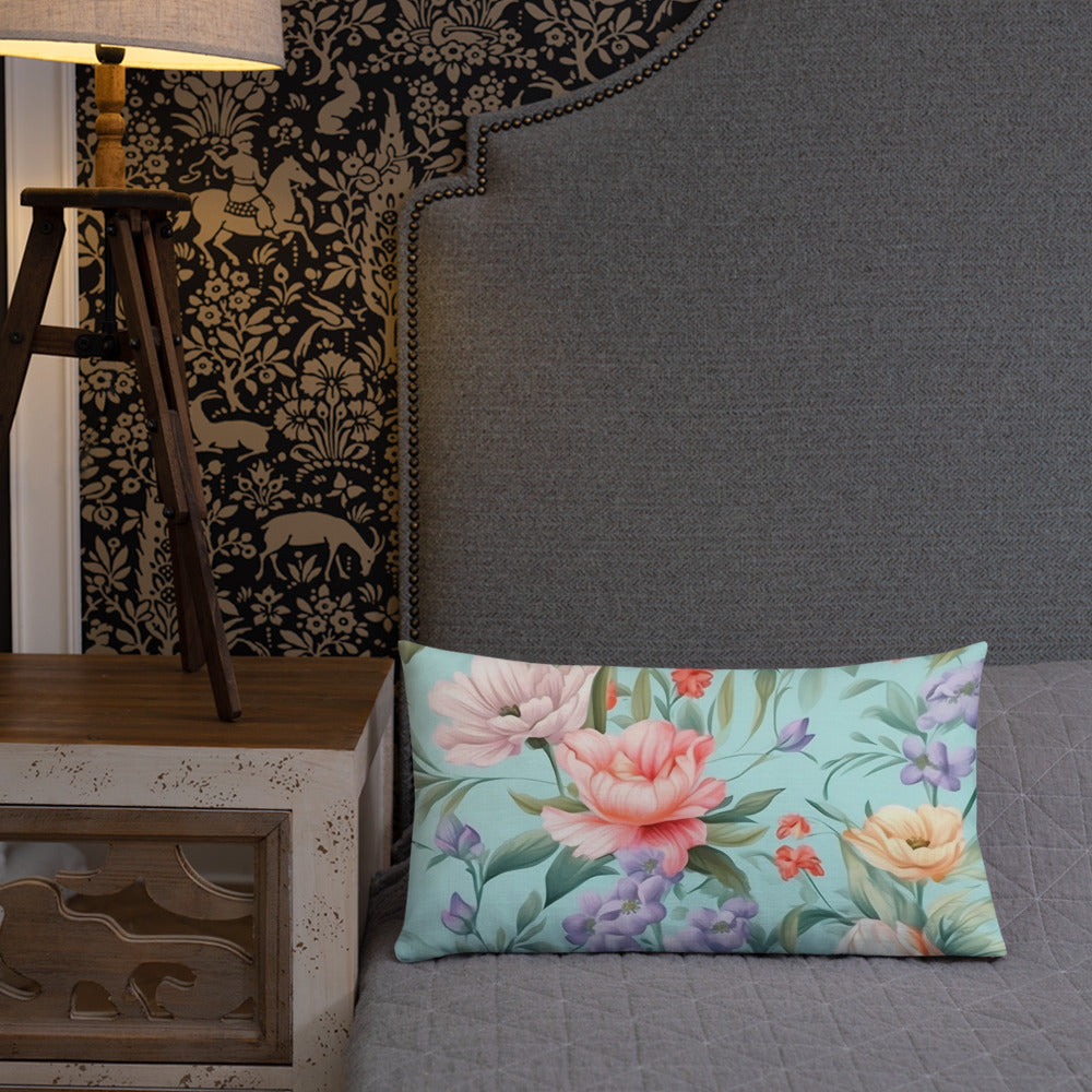 Floral Lover's Botanical Throw Pillow