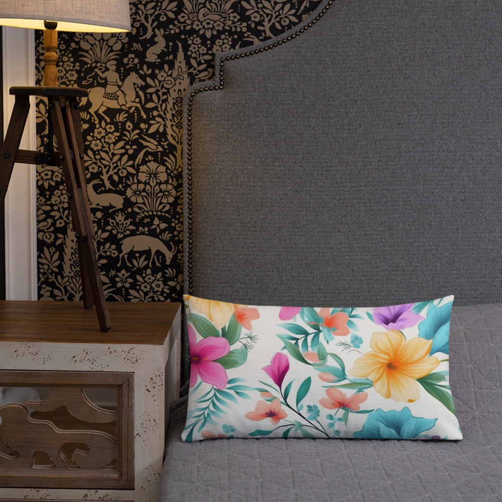 Floral Lover's Botanical Throw Pillow