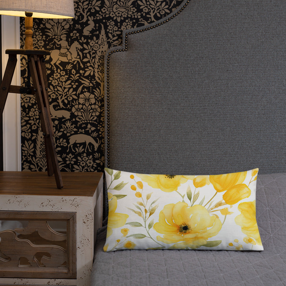 Floral Lover's Botanical Throw Pillow