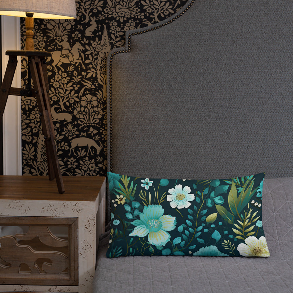 Floral Lover's Botanical Throw Pillow