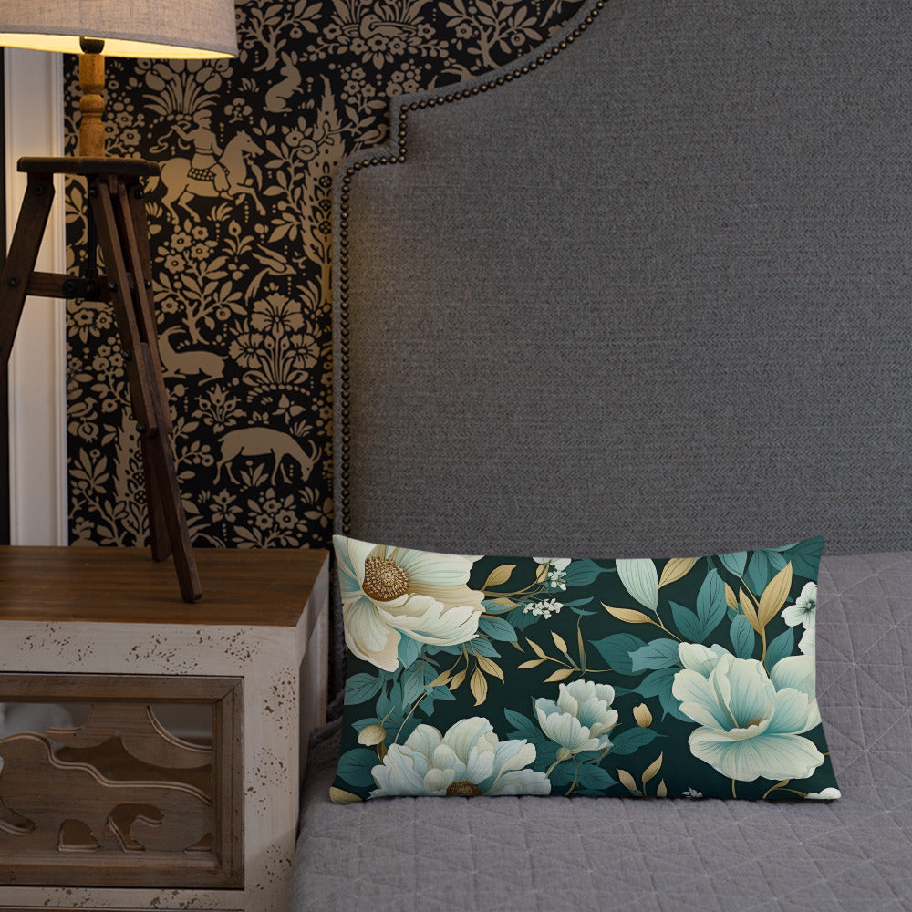 Floral Lover's Botanical Throw Pillow