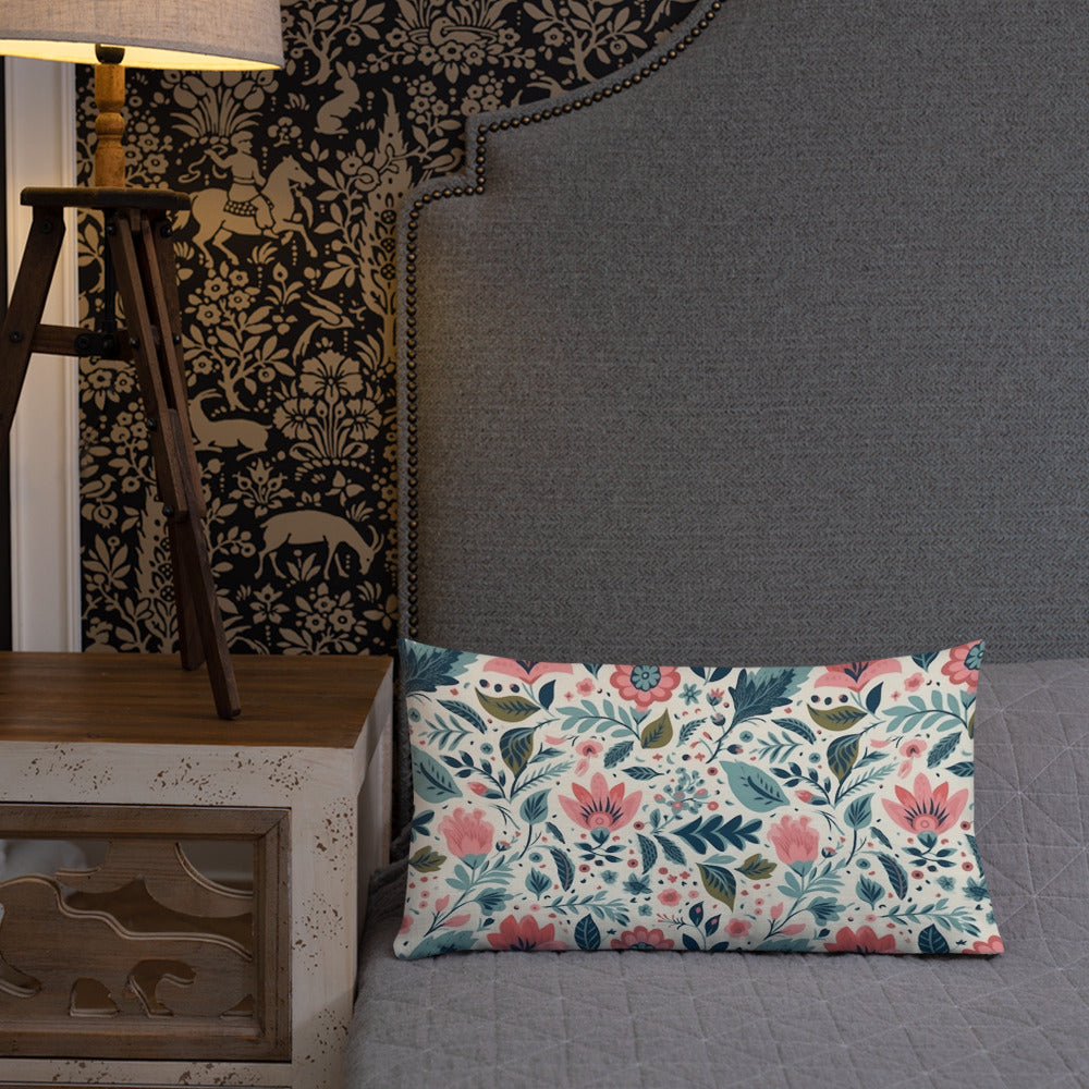 Floral Lover's Botanical Throw Pillow