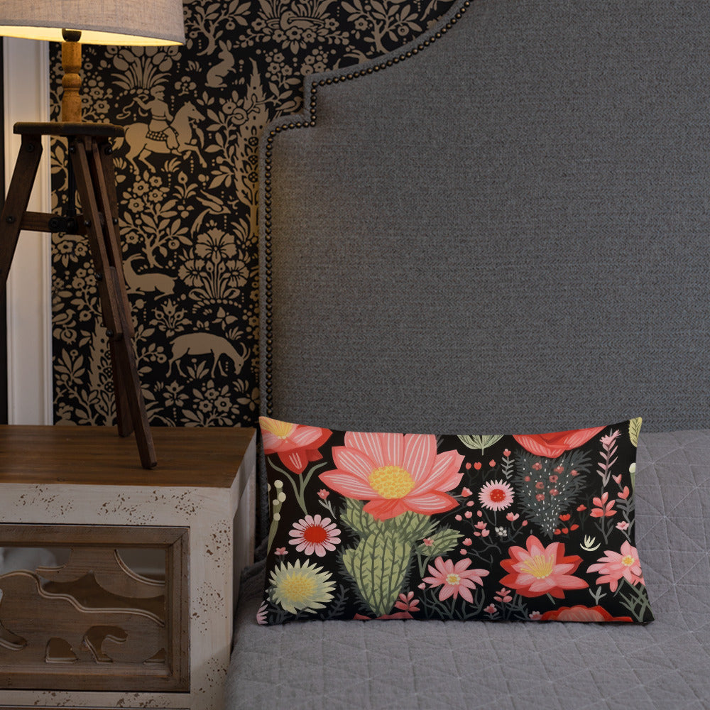 Floral Lover's Botanical Throw Pillow