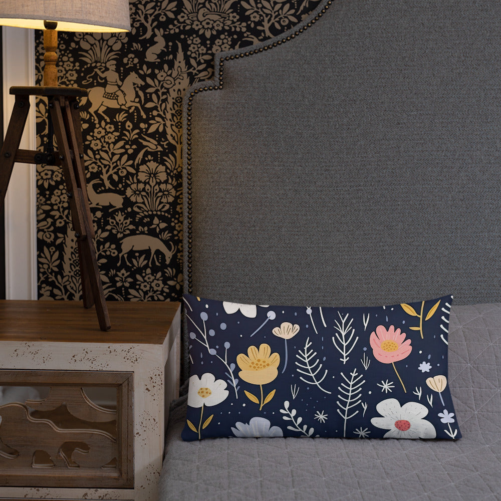 Floral Lover's Botanical Throw Pillow