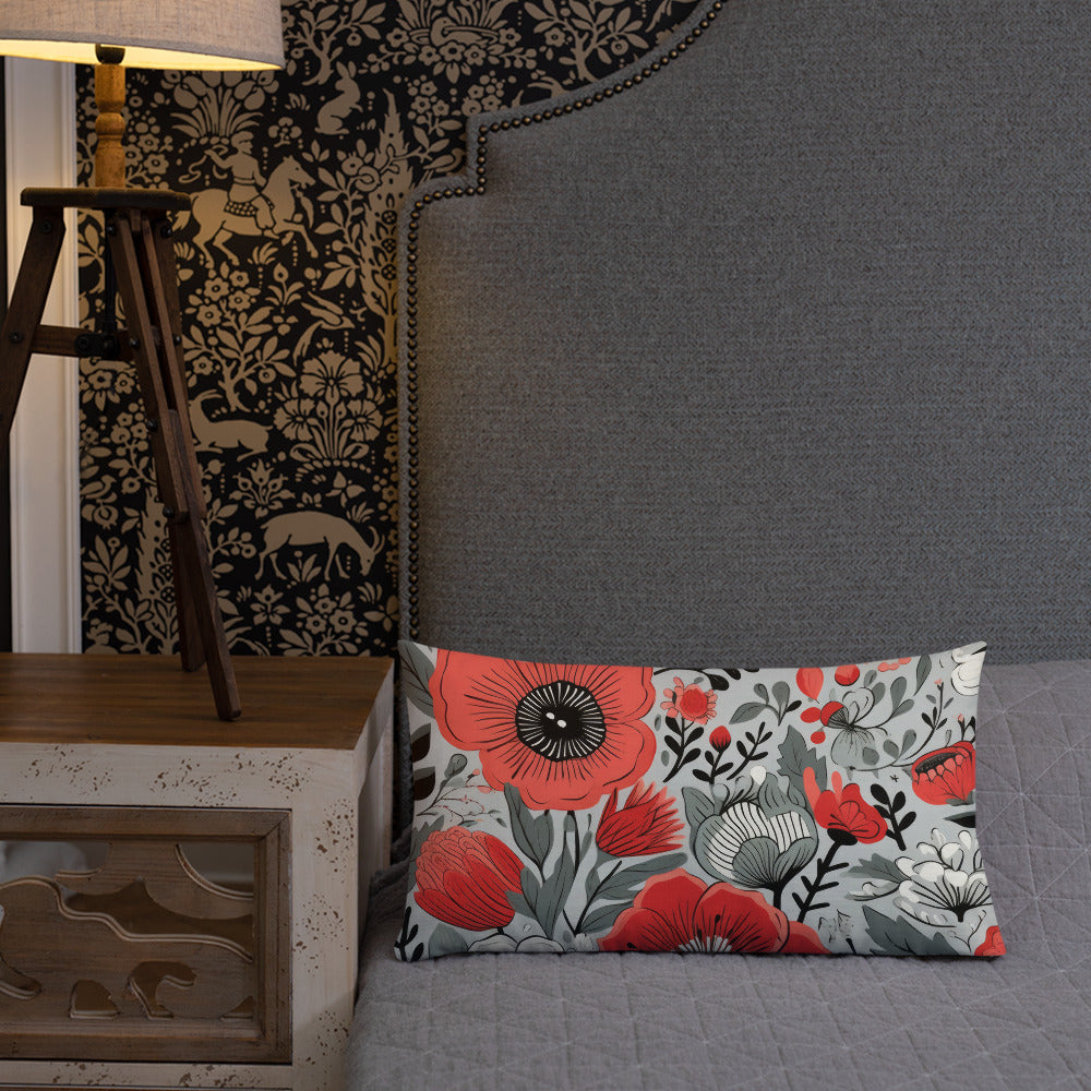Floral Lover's Botanical Throw Pillow