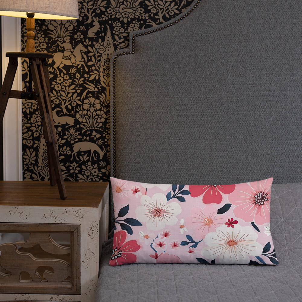 Floral Lover's Botanical Throw Pillow