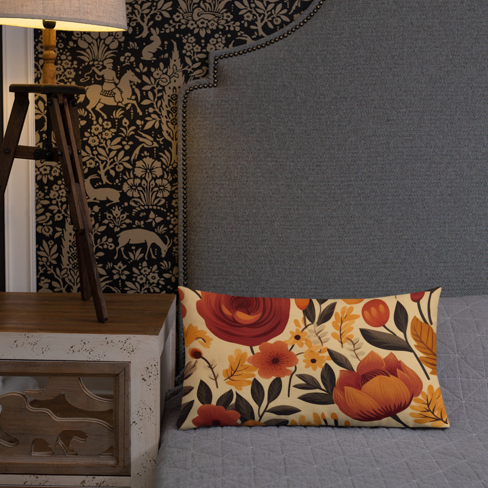 Floral Lover's Botanical Throw Pillow