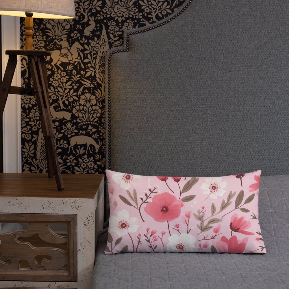 Floral Lover's Botanical Throw Pillow