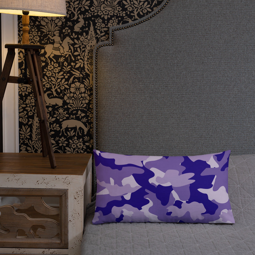 Army Enthusiast Camouflage Premium Throw Pillow