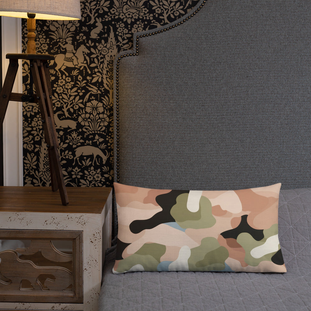 Army Enthusiast Camouflage Premium Throw Pillow