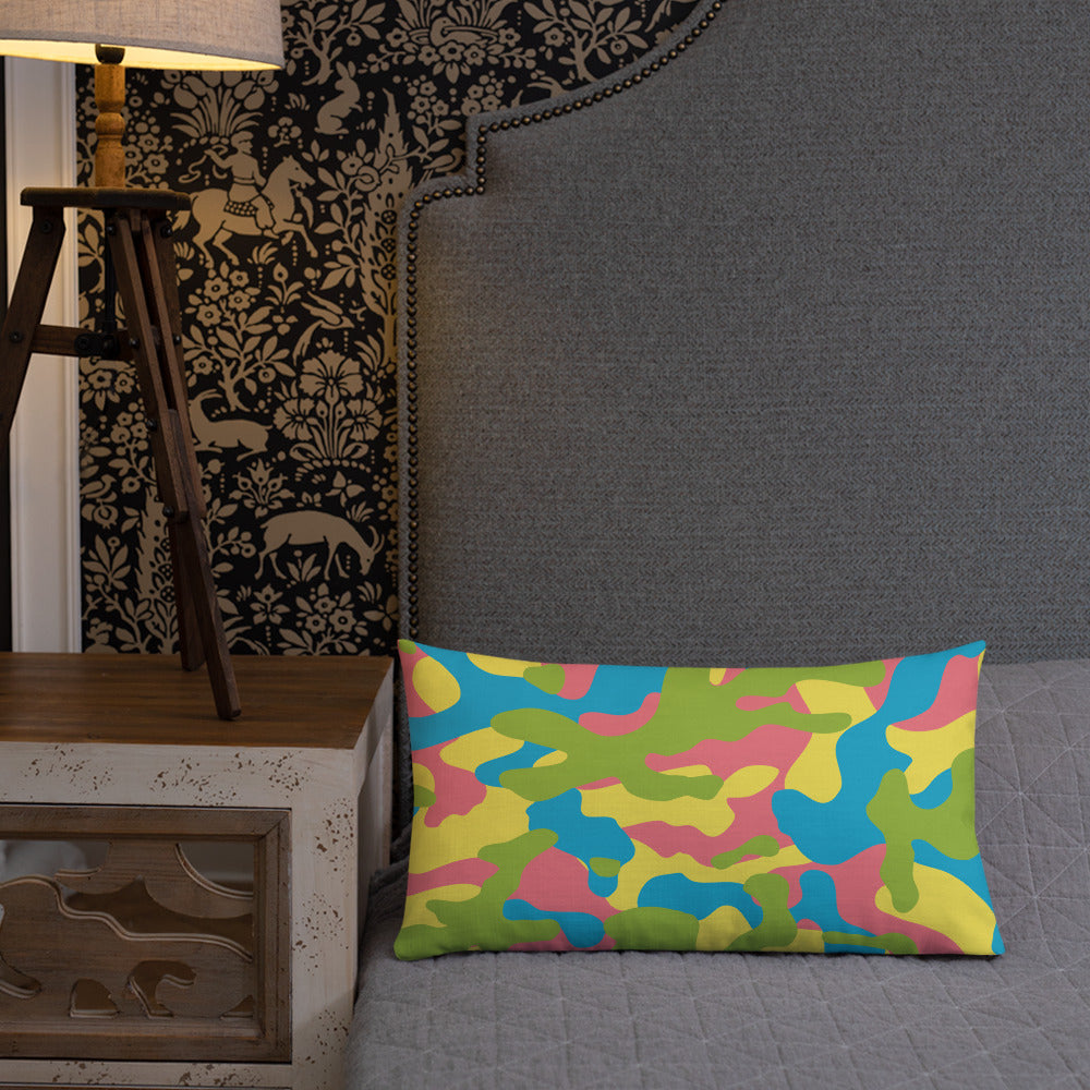Army Enthusiast Camouflage Premium Throw Pillow