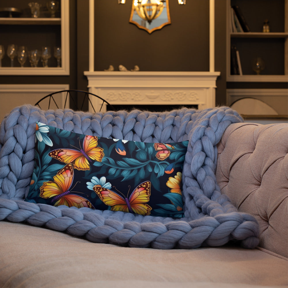 Butterfly Lover's Decorative Yet Comfortable Premium Pillow
