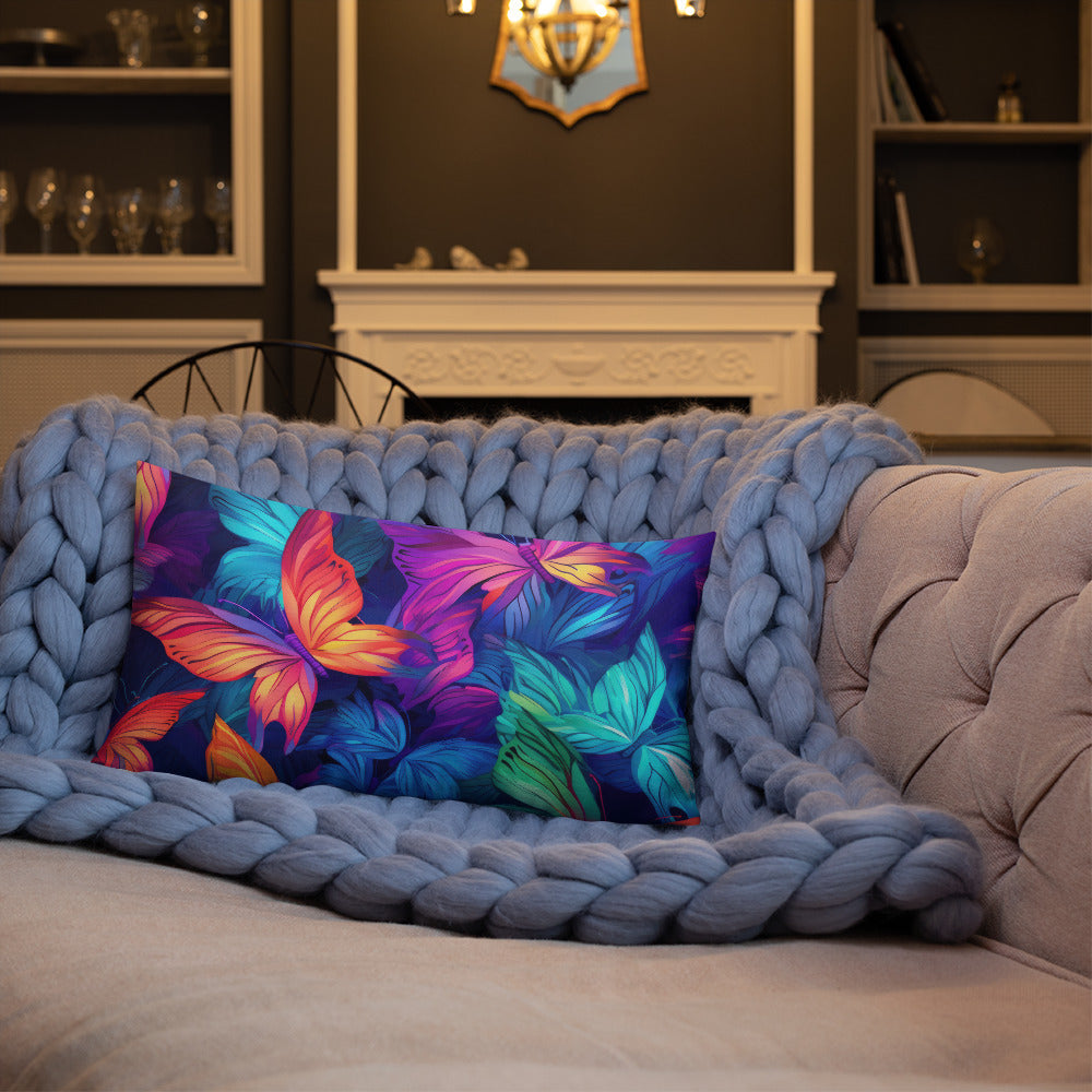 Butterfly Lover's Decorative Yet Comfortable Premium Pillow
