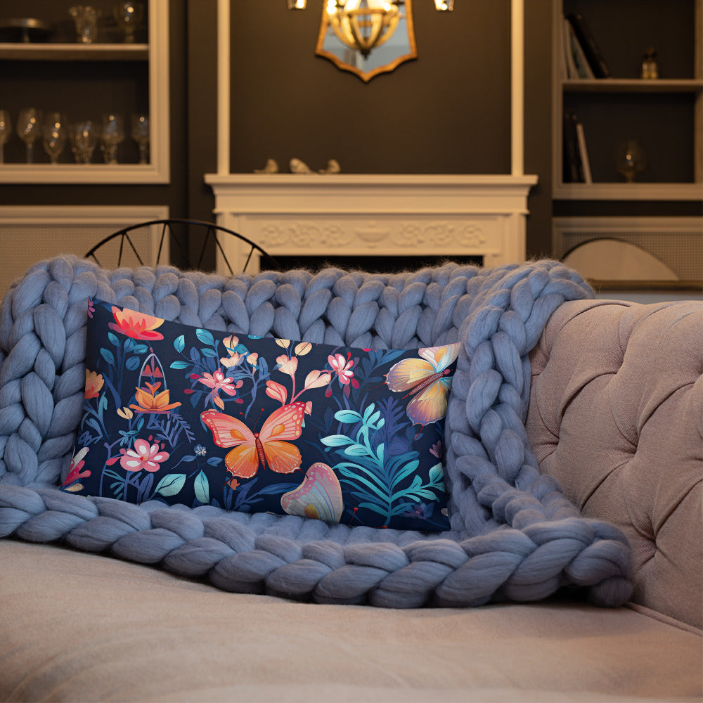 Butterfly Lover's Decorative Yet Comfortable Premium Pillow