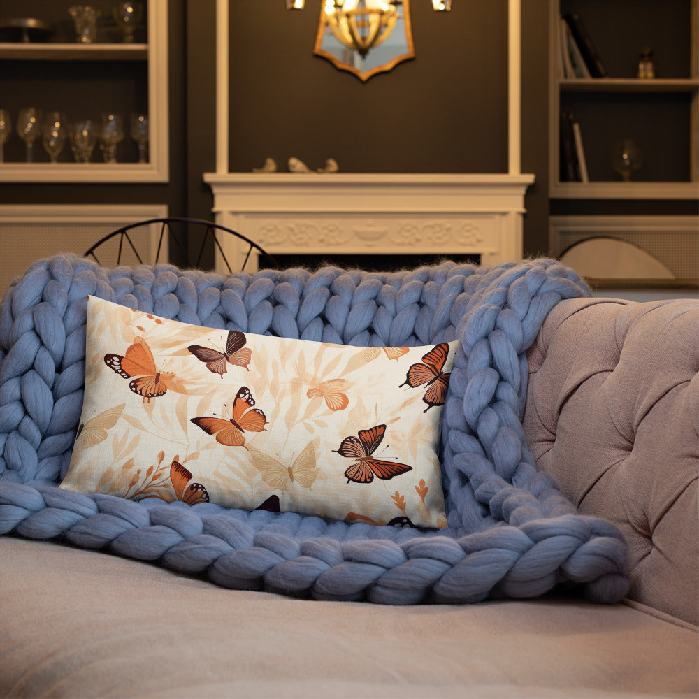 Butterfly Lover's Decorative Yet Comfortable Premium Pillow