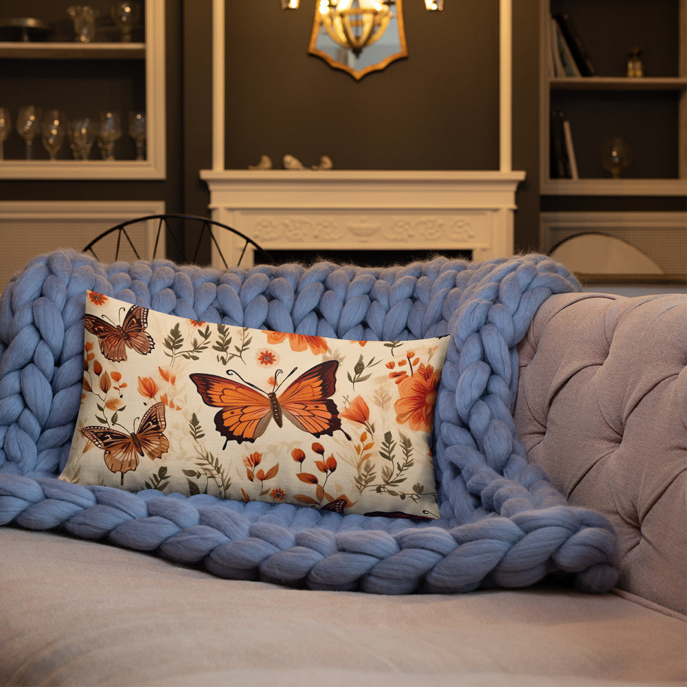 Butterfly Lover's Decorative Yet Comfortable Premium Pillow