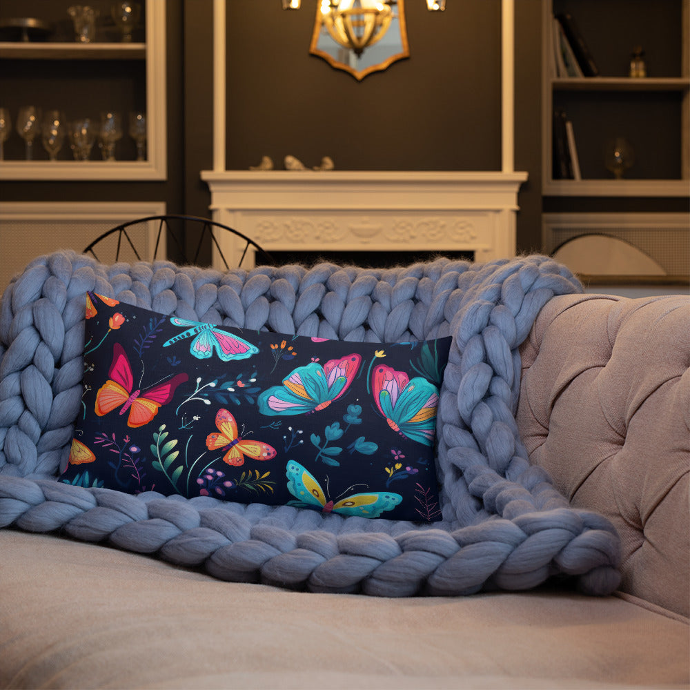 Butterfly Lover's Decorative Yet Comfortable Premium Pillow