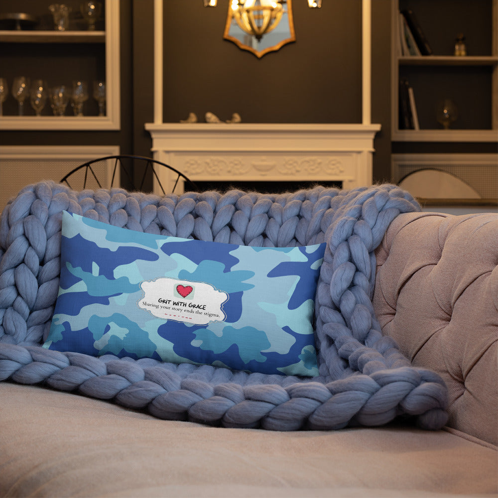 Army Enthusiast Camouflage Premium Throw Pillow
