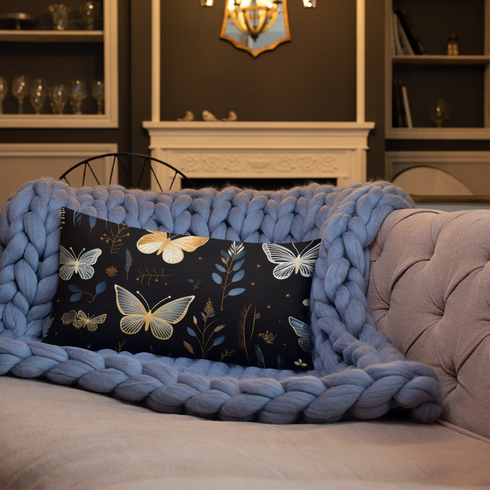 Butterfly Lover's Decorative Yet Comfortable Premium Pillow