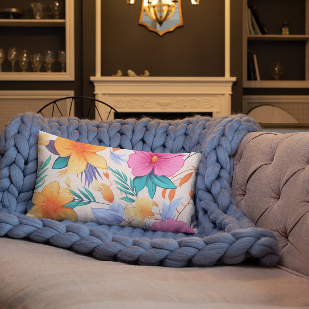 Floral Lover's Botanical Throw Pillow