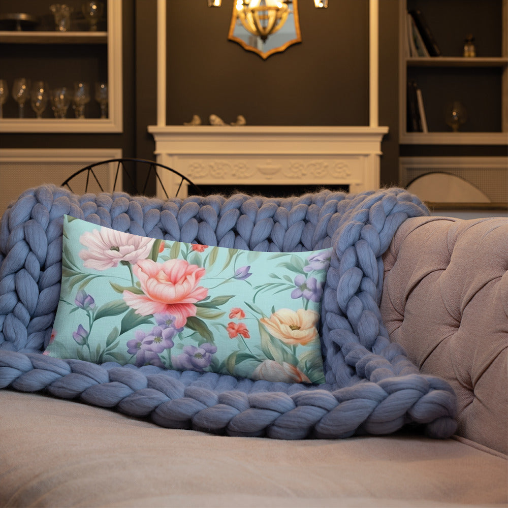 Floral Lover's Botanical Throw Pillow