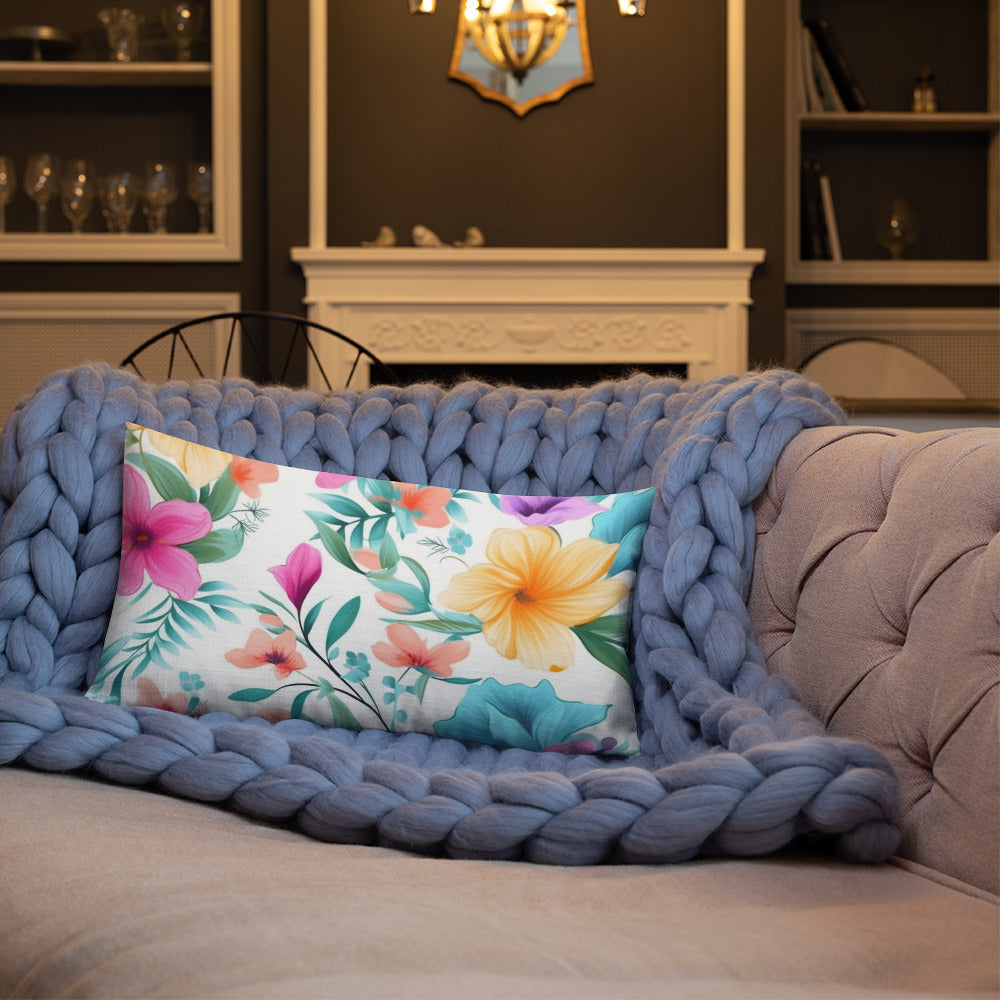 Floral Lover's Botanical Throw Pillow