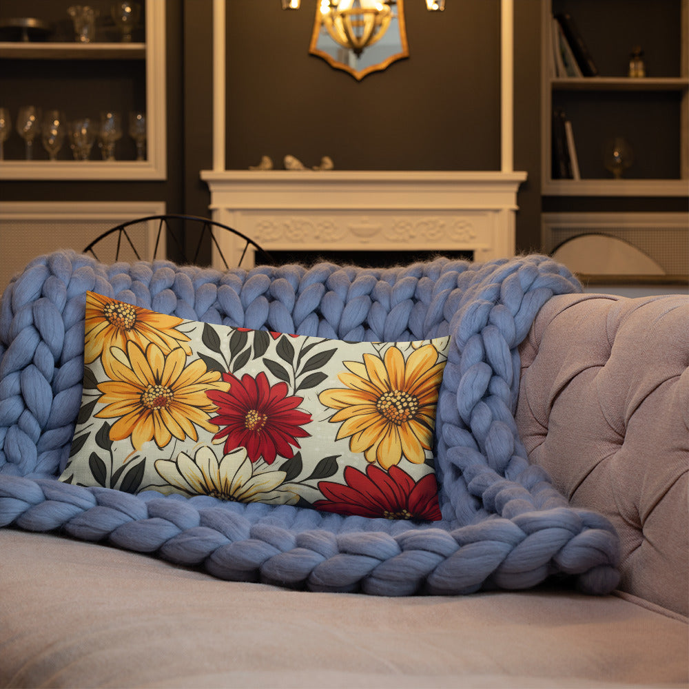 Floral Lover's Botanical Throw Pillow