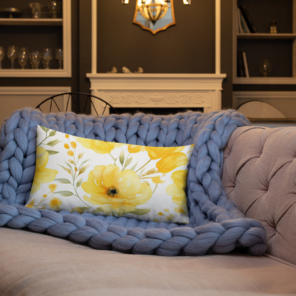 Floral Lover's Botanical Throw Pillow