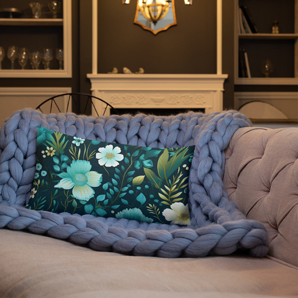 Floral Lover's Botanical Throw Pillow
