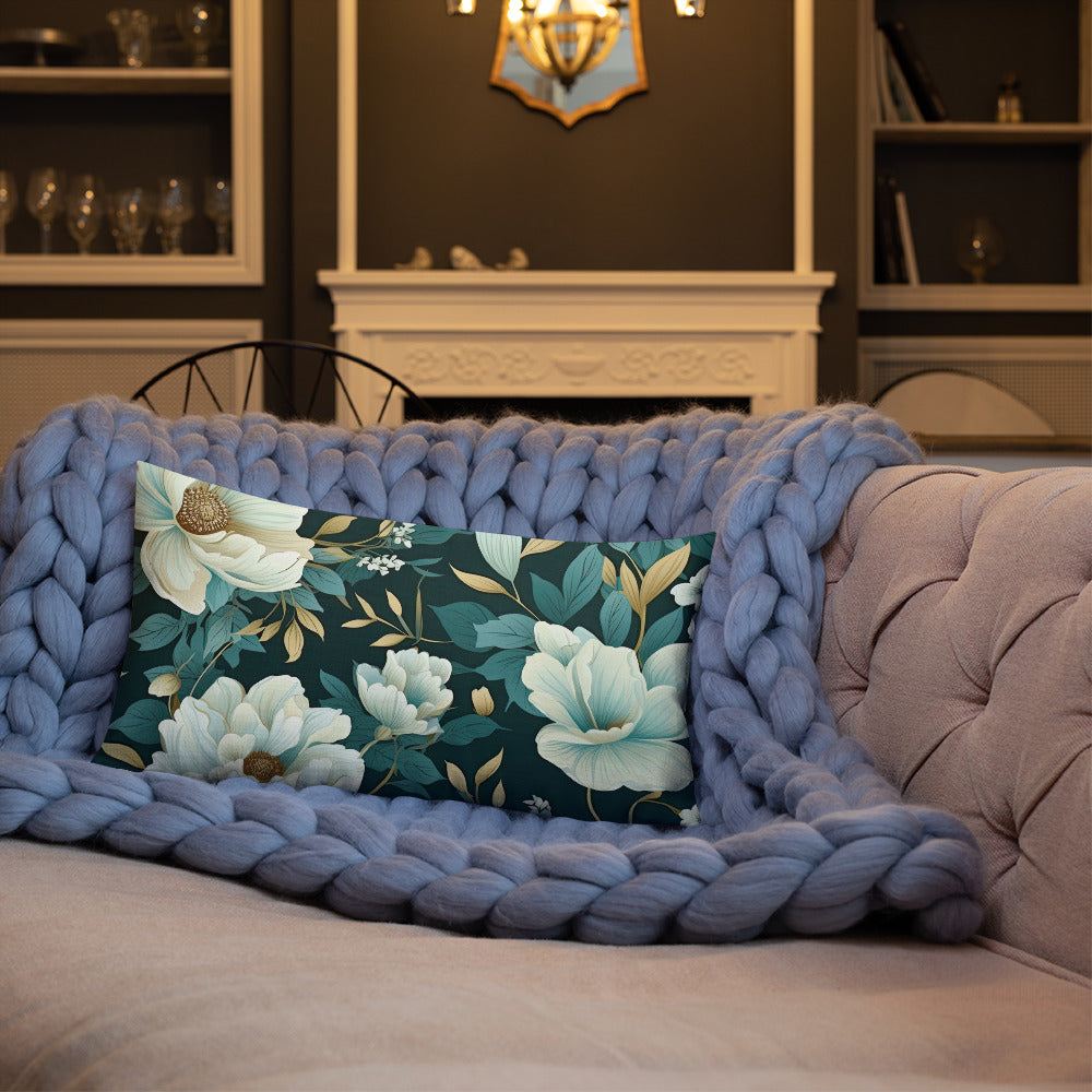 Floral Lover's Botanical Throw Pillow
